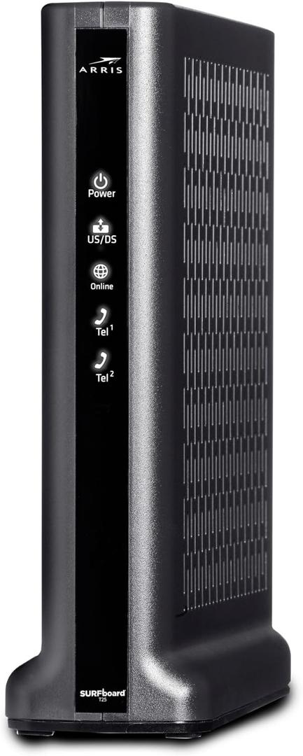 ARRIS (T25) - Cable Modem - Fast DOCSIS 3.1 Gigabit Cable Modem , Comcast Xfinity Internet & Voice , Two 1 Gbps Ports, 800 Mbps Max with Xfinity Plan