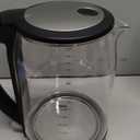 Cosori Electric Kettle, No Plastic Contact With Water, Wide Mouth For Easy Cleaning, Auto Shut Off, 1.7L Tea Kettle & Hot Water Boiler, Water Heater & Teapot, Borosilicate Glass, Black, 1500W (1.8 Quarts)