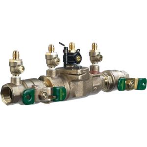 Watts LF007 Series 3/4" Lead-Free Copper Silicon Alloy Double Check Valve Backflow Preventer Assembly, Quarter Turn Shutoff, Single Top Entry, NPT Connections, Freeze Sensor, Modular Design (0.75 Inch)