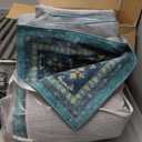 Boho 8x10 Large Teal Green Rugs for Living Room - Vibrant Turquoise Rug for Bedroom under Bed, Dining Room under Kitchen Table, Washable Soft Non Slip Unique Aqua Colorful Indoor Dcor teal area rug