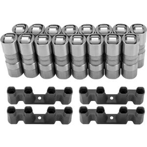Hydraulic Roller Lifters & 4 Guides Set16 LS7 LS2 16 Fits for GM Chevy Performance 5.3 5.7 6.0L 12499225 HL124