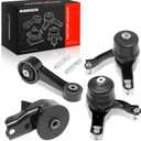A-Premium 4PCS Engine Motor Mount and Transmission Mount Set Compatible with Toyota Highlander 2008 2009 2010 2011 2012 2013, V6 3.5L, Gas, FWD, for Vehicle Built in Japan