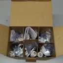 6 Pack Christmas Battery Operated LED Window Candles with Timer, Christmas Window Candles Lights with 3V Ultra-Bright LED Bulbs for Halloween Decorations Indoor Windows Mantels Table , 4 Suction Cups