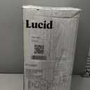LUCID 3 Inch Mattress Topper Full XL - Gel Infused Memory Foam  Memory Foam Mattress Topper Full  Ventilated Design  CertiPur Certified