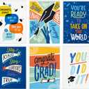 Hallmark Graduation Cards Bulk Assortment, Here's to the Future (36 Cards and Envelopes, 6 Designs)