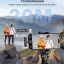 Wireless Microphone for iPhone iPad and Android Phone, 2 Pack Wireless Lavalier Lapel Mic with Noise Reduction, Plug and Play Mini Microphone for Video Recording Interview Podcast YouTube TikTok Vlog