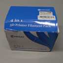 1.75mm 3D PLA Filament 4 in 1 Bundle: Yellow, Orange, Lime Green, Sky Blue, 4 Bright Colors Packed, Each Spool 250g, 4 Spools Packed, Total 1Kg 3D Printing Material by MIKA3D