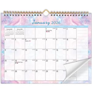 2 x 2026 Wall Calendar 18-Month Planner from January 2026 to June 2027, Stylish Monthly Planner for Home & Office Use