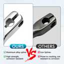Aluminum Alloy Heel Toe Shifter Lever Pegs Compatible with Touring Street Glide Road King Road Glide Electra Glide 1988-2024, FL Softail 1986-2017, Trike 2008-2024 Chrome Front Rear Shift Peg