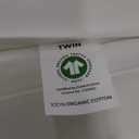 TEXAS LINEN CO. 2-Pack 100% Organic Cotton Twin Sheets Set - 2 Sets of Twin Size Percale Weave Organic Cotton Sheets, Soft, Breathable & Cooling Deep Pocket Bed Sheet for Dorm Room (6 PC, White)