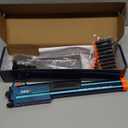 Double Barrel Shotgun Toy Sniper Rifle - Soft Bullet Foam Blaster Toy Gun for Kids Age 8-12 Kids Youth Teen Boys Girls Adults Dart Guns Cool Birthday Halloween Christmas Outdoor Play Shooting Game (Electroplated Blue)