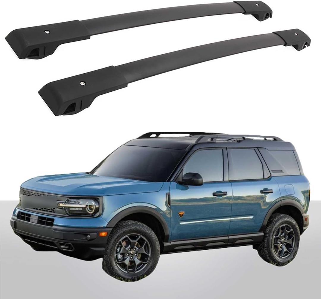 Cross Bar Roof Rack Fit for Ford Bronco Sport ON Road 2021-2023 Base & 2021-2026 Big Bend & 2021 Outer Banks & 2023 Heritage Edition & 2024-2026 Heritage& 2024 2025 Free Wheeling Crossbar Cargo Bar