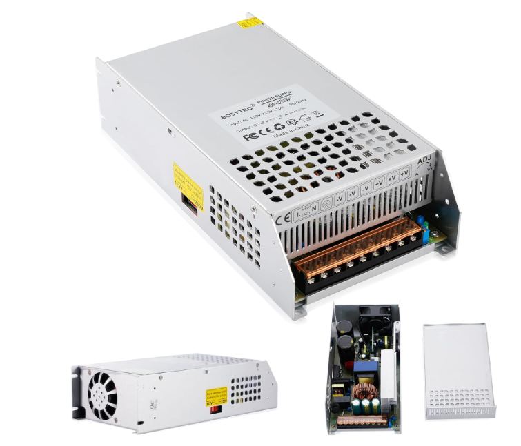 BOSYTRO 48V 25A 1200W Switching Power Supply Adapter PSU AC 110V/220V-DC Transformer for Medical Equipment, DC Motor, Computer Project of Industrial Power Supplies