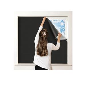 100% Blackout Curtains for Bedroom, Portable DIY Window Blinds, No Drill Window Shades & Blackout Blinds with Stickers & Tabs for Travel, Dorm Room, Media Room (118" x 57")