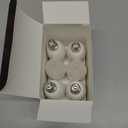 6 Pack BlueX Dusk to Dawn LED Bulbs, 6W E12 Base Light Bulb - 65W Equivalent  3000K WarmLight White - Smart Light Sensor Candelabra Bulb, Home Security, Driveway, Yard, Porch Lighting