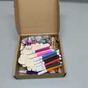 Blueweenly 12 Set Fall Thanksgiving Sitting Turkey Craft Kit for Kids DIY 3D Wooden Turkey Painting Kit with Watercolor Pens Acrylic Diamond Thanksgiving Party Decoration Activities Favors Gifts