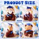 Chalyna 10 Inch Graduation Red Panda Stuffed Animal with Cap Diploma Kindergarten Preschool High School College Graduation Gifts Panda Grad Plush Bears Class of 2026 Gifts (Blue)