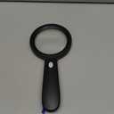 JMH Magnifying Glass with Light, 3X Handheld Large Magnifying Glass 12 LED Illuminated Lighted Magnifier for Macular Degeneration, Seniors Reading, Soldering, Coins, Jewelry, Exploring