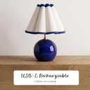Pooky Lighting Cecily Rechargeable Ceramic Table Lamp 15" - Cordless Lamp