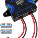 DC12-36V Low Voltage Protector, Digital Disconnect Switch, Over-Discharge Cutoff Module with LED Display, Waterproof Battery Protection for Lead-Acid, Lithium-Ion, 1Pack