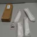 5 Pack White Finger Pulls for Cabinets, Streamlined Long Concealed Handle for Home Kitchen Door Drawer Cabinet, Mount Finger Edge Tab Pull Aluminum (White, 300mm/11.81" Overall Length)