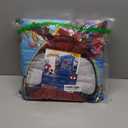 Disney Marvel Spidey and his Amazing Friends Spidey Team Red, White, and Blue 4 Piece Toddler Bed Set - Comforter, Fitted Bottom Sheet, Flat Top Sheet, and Reversible Pillowcase