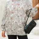 Yousify Womens Camo Hoodies Oversized Fleece Sweatshirts Fall Fashion Long Sleeve Pullover Winter Clothes with Pockets (Large, Khaki)