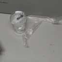 13oz/400ml Glass Water Tumbler with Straw and Lid Sealed Carry On Thick Wall Iced Coffee Cup Glass Cup for Water, Iced Tea Fruit Juice (Aurora White-4Pack)