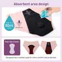 Carer 3 Pack Incontinence Underwear for Women, Washable Reusable Womens Absorbency Leakproof Incontinence Panties for Bladder Leak Protective Briefs 2XL(2 Pink/1 Purple)