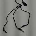 Reflective Dog Leash with 360 Rotation | Twist - Avoidant Hands Unrestrained Leash for Two Dogs | Comfortable Foam Handle for Hiking/Camping/Beach Walking (2 Heads) (Black)