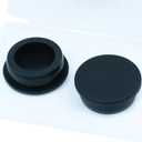 2PCS 2inch / 51.3mm Black Hole Plugs Silicone Rubber Plugs for Round Holes, Rubber Stoppers Waterproof Tube Plugs Flexible T-Type, Used for Sealing Plugs Bathtub Jet Covers, Fit for 50.3~51mm Hole