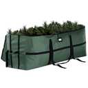 ZOBER Wide Christmas Tree Storage Bag - Maximum Accessibility - Fits 9 Ft Trees - 600D Oxford Fabric Christmas Tree Bag For Storage Box For Xmas - Strong, Durable Straps & Handles - Card Slot - Green
