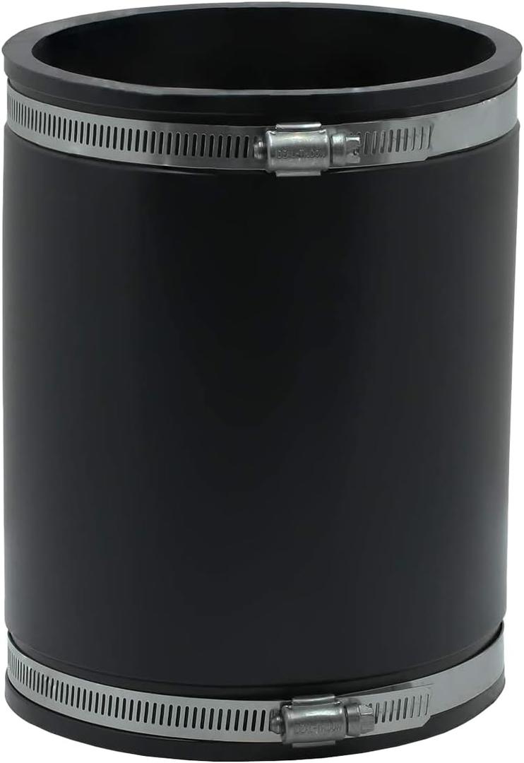 Fernco XL 1056-552 Extra Long 5 Flexible Pipe Coupling CI/Plastic/Steel to 5 CI/Plastic/Steel