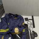 Police Officer Costume for Kids, Cop Costume Outfit Set with Toy Accessories, Halloween Costumes for Boys, Size L