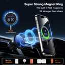 TAURI 3 in 1 Magnetic for iPhone 13 Case with 2X Screen Protectors, [Designed for Magsafe] [Not-Yellowing] Bling Cute Sparkly Phone Case for 13, Glitter Clear