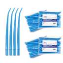 JMU 100 Pcs Dental Surgical Aspirator Tips 1/16" Blue, Pack of 25, 4 Packs