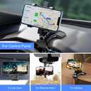 JFX Car Phone Holder Mount, 360 Rotation Dashboard Phone Holder, One-Hand Operation, Clip-on Smartphone Holder, Car Phone Mount for iPhone, Samsung, Google, Nokia,and 4.3-7.6" Smartphones (Black)