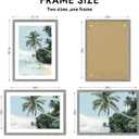 Hongkee 20x28 Picture Frame, Rustic Grey Wood Style, Wall Mounting