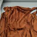 Women's 2026 Summer Satin Backless Elegant Dress for Wedding Guest Silk Sleeveless Cowl Neck Party Formal Maxi Dresses (Brown, XS)