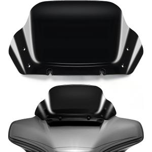 10" Wave Windshield Windscreen Wind Splitter fits for Harley Davidson CVO Street Glide FLHXSE 2023-up, Street Glide FLHX 2024-up,FLHXU 2025-up (Black)