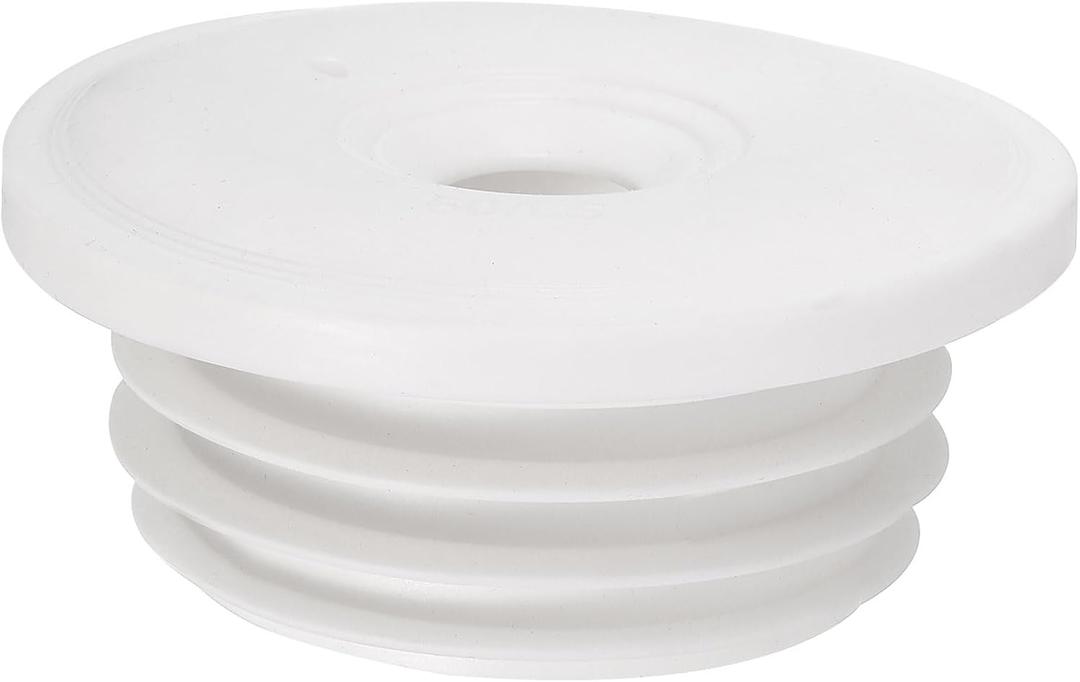 uxcell Drain Pipe Seal Ring, Silicone Ring Washing Machine Sealing Plug, Anti-Odor Floor Drain Plug Sewer Pipe Seal Ring Sealing Cover for 60-65mm PVC Drainage Pipes, White