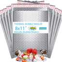 10-Pack 8x11 Inch Insulated Shipping Mailers | Waterproof & Durable Self-Seal Envelopes for Food, Cosmetics, Health Products | Tamper-Proof Cold Packaging (Single-Use)