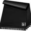 POLYSELLS 100 pcs 9x12 Inches Black Poly Mailers Shipping Envelopes, Strong Adhesive Sealing, Waterproof, and Tear-resistant Postal Mailing Bags for Clothing, Books, and Accessories
