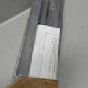 LazBlinds No Drill Zebra Blinds for Windows 40" W x 64" H, Grey