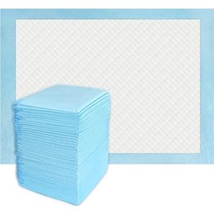 Pack Of 3, 50 Count Super Absorbency Disposable Underpads, Leakproof Quick Drying Disposable Pads for Baby, Puppy and Adults, Disposable Changing Pads for Baby, Disposable Diaper Changing Pads, 17” x 13”, Blue