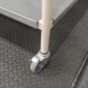 EnduraSteel Stainless Steel Mobile Prep Table with Powder-Coated Mild Steel Frame