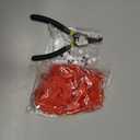 50 Pcs Pinless Peepers with Stickers, Pliers for Chickens, Pheasant Poultry Blinders, Anti-Pecking Glasses (Medium)