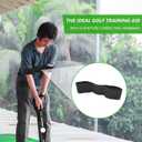 Retractable Golf Swing Training Aid, Golf Grip Trainer & Golf Swing Trainer for Warm-up, Right-Handed Golf Club for Indoor Practice, Golf Accessories - Strength & Tempo Training for Chipping Hitting