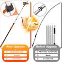 30FT Reach Window Washing Kit, Squeegee with Extension Pole, 5-24FT