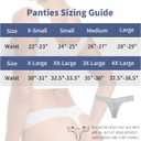 Pack 10 Seamless Lace Thongs for Women Plus Size Breathable Panties Low Rise T-back Stretch Cotton No Show Underwear (M)